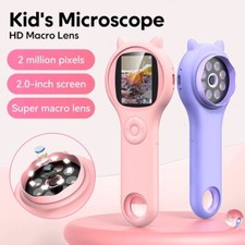Purple   - 500x handheld Digital Microscope For Kids - HD 2.0 Screen, Portable
