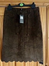 NwT Dark Brown Real Suede