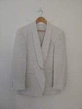 Vintage Cream Tuxedo Blazer 42