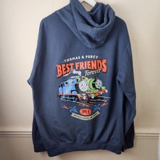 Thomas The Tank Engine Land Drayton Manor Official Hoodie Back Print Mens Large