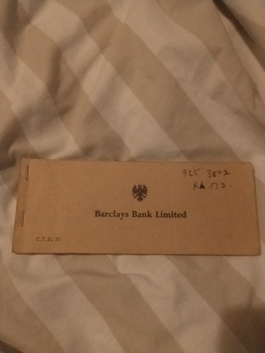 Vintage barclays bank giro - bank,