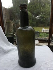 Antique free blown sagged base