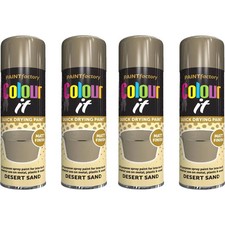 4x Desert Sand Matt Spray