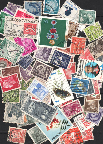 Bulk used stamps - stamps, mixed