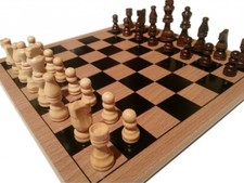Traditional wooden chess - chess, board