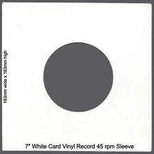 100 x 7" White Card Vinyl