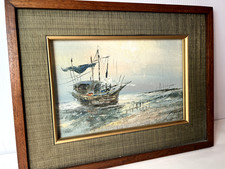 VINTAGE FRAMED NAUTICAL SHIP