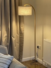 Gold Floor Lamp With Natural