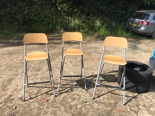 Ikea folding bar stools - 3,