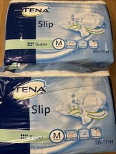TENA Slip Super Adult Incontinence Slips or Diaper - Medium  2 X 28 New (1 Open)