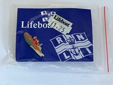 Vintage RNLI Lifeboats Enamel Pin Badge Brooch On Original Card RARE!!