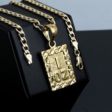 1 OZ Nugget Cut Charm Pendant