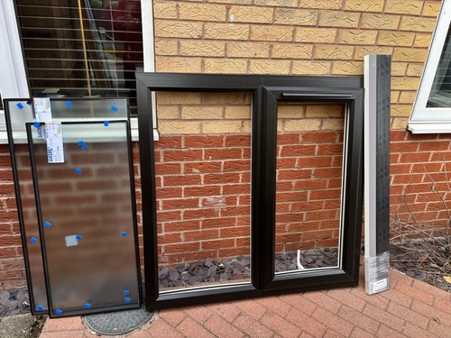 Upvc rated black foiled - rated,