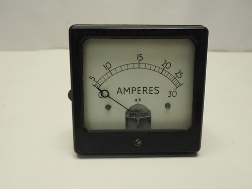Vintage ampere meter - ampere, marked
