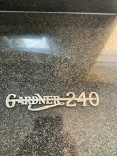 GARDNER 240 ENGINE SCRIPT BADGE COMMERCIAL VINTAGE BUS LORRY WAGON TRUCK EMBLEM