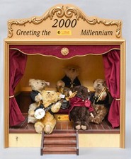 STEIFF  Greeting the 2000 Millennium Bear Bandstand playing instruments Musical