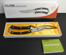 Gelindo Kitchen Poultry Shears Heavy Duty Sharp Stainless Steel for Bone.