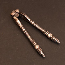 Antique Victorian Nutcrackers Reversible Bobbin Handle 5" Inches