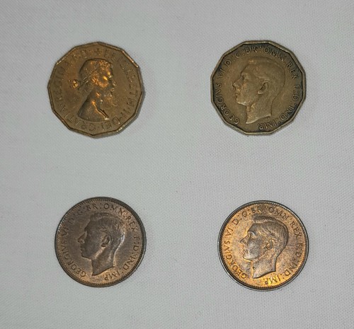 1937 1955 three pence - 1955, pieces