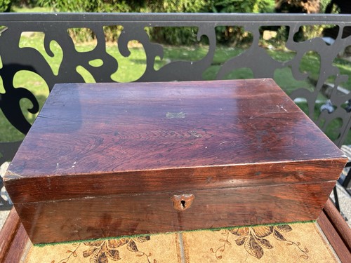 Antique writing slope - slope, wooden