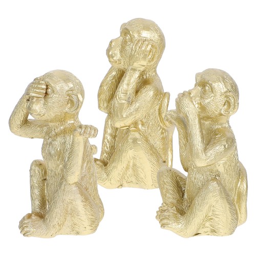Pcs monkey statue ornament - 3,
