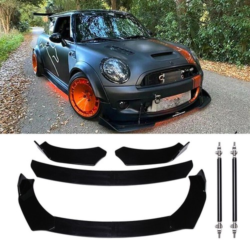 Black front bumper lip - black,