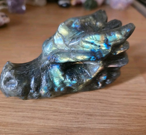 Labradorite crystal dragon - labradorite,