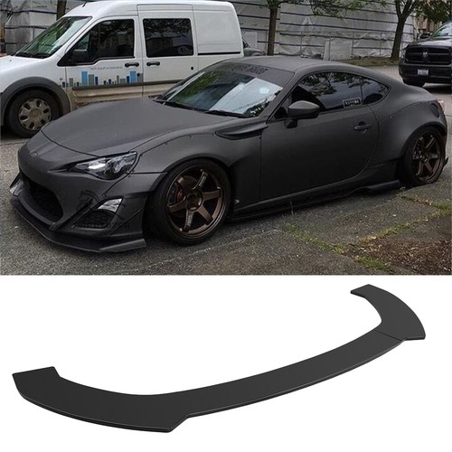 Gloss black front bumper lip - front,
