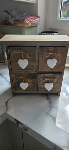 Wooden table top storage love - wooden,