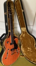 Yamaha AES 1500 Semi Hollow. Made in Japan. Trans Orange. Hard Case. superb nick