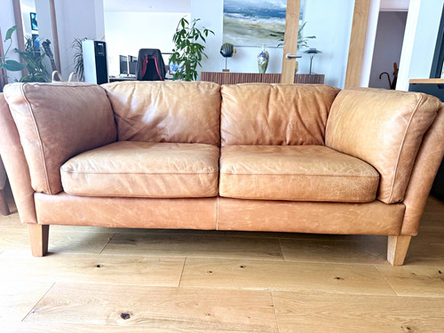 Genuine leather tan 3 - leather,, tan,