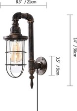 Set Of 2 Lights Industrial