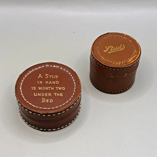 2 x Vintage Round Brown