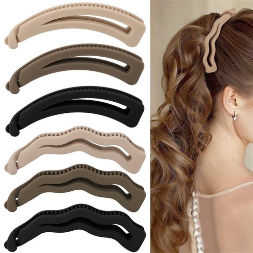 6pcs banana clips hair matte - banana, hair,