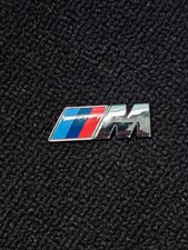 BMW M Sport Small Emblem Chrome Silver badge.