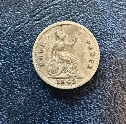 Queen victoria 1842 groat - queen,