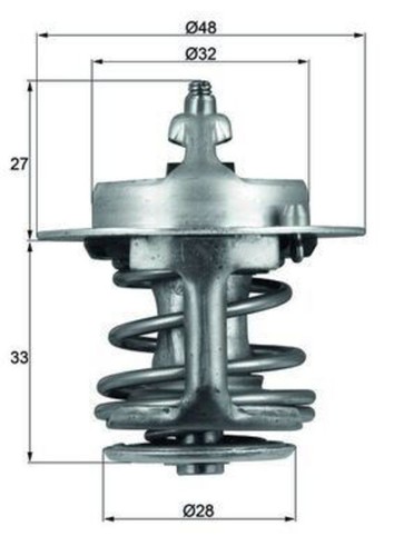 Engine thermostat mahle fits - engine,