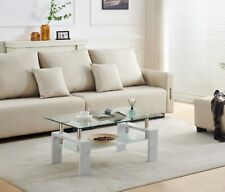 Coffee Table Clear Glass Top