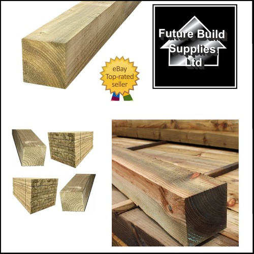 Wooden fence posts - 4"x4",