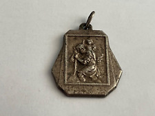 VINTAGE ST CHRISTOPHER 'I AM A CATHOLIC IN CASE OF ACCIDENT..'  KEYRING
