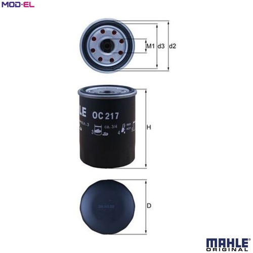 Oil filter 217 for geo - filter,