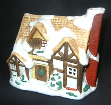 LARGE VINTAGE VILLAGE LIGHTED