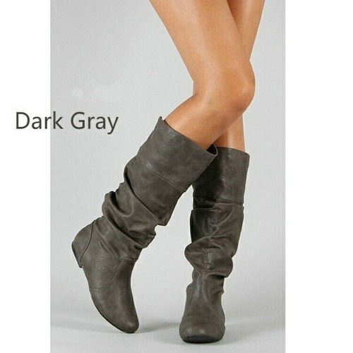 Slouchy mid calf boots womens - mid,