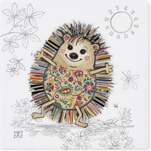Bug art coaster ceramic - coaster, hattie