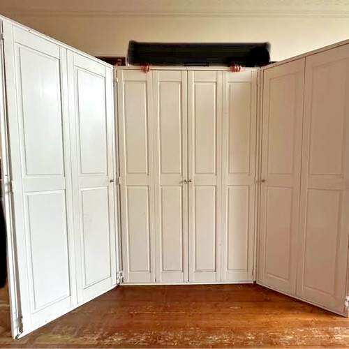 Solid white shutters - , to