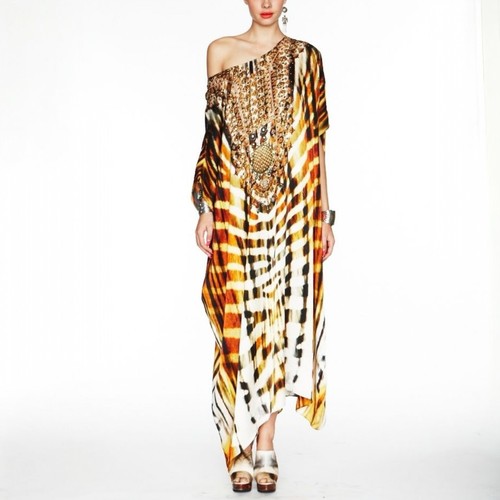 Camilla tigris kaftan - one, size