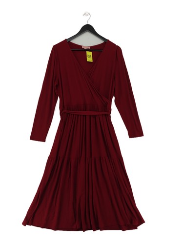 Popsy wrap midi dress red - in,