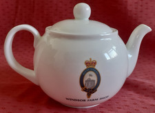 Royal Windsor Farm Shop Teapot, Royal Farms Emblem, Queens Crown, Not Been Used