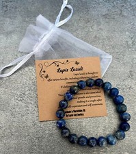 Lapis lazuli bracelet stretch - lapis,
