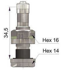 GENUINE SCHRADER NICKEL PLATED